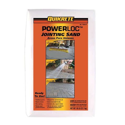 Composed of a mix of graded <strong>sand</strong> and binder that flows smoothly down <strong>joints</strong>, it allows for a fast and effective installation of pavers. . Lowes joint sand
